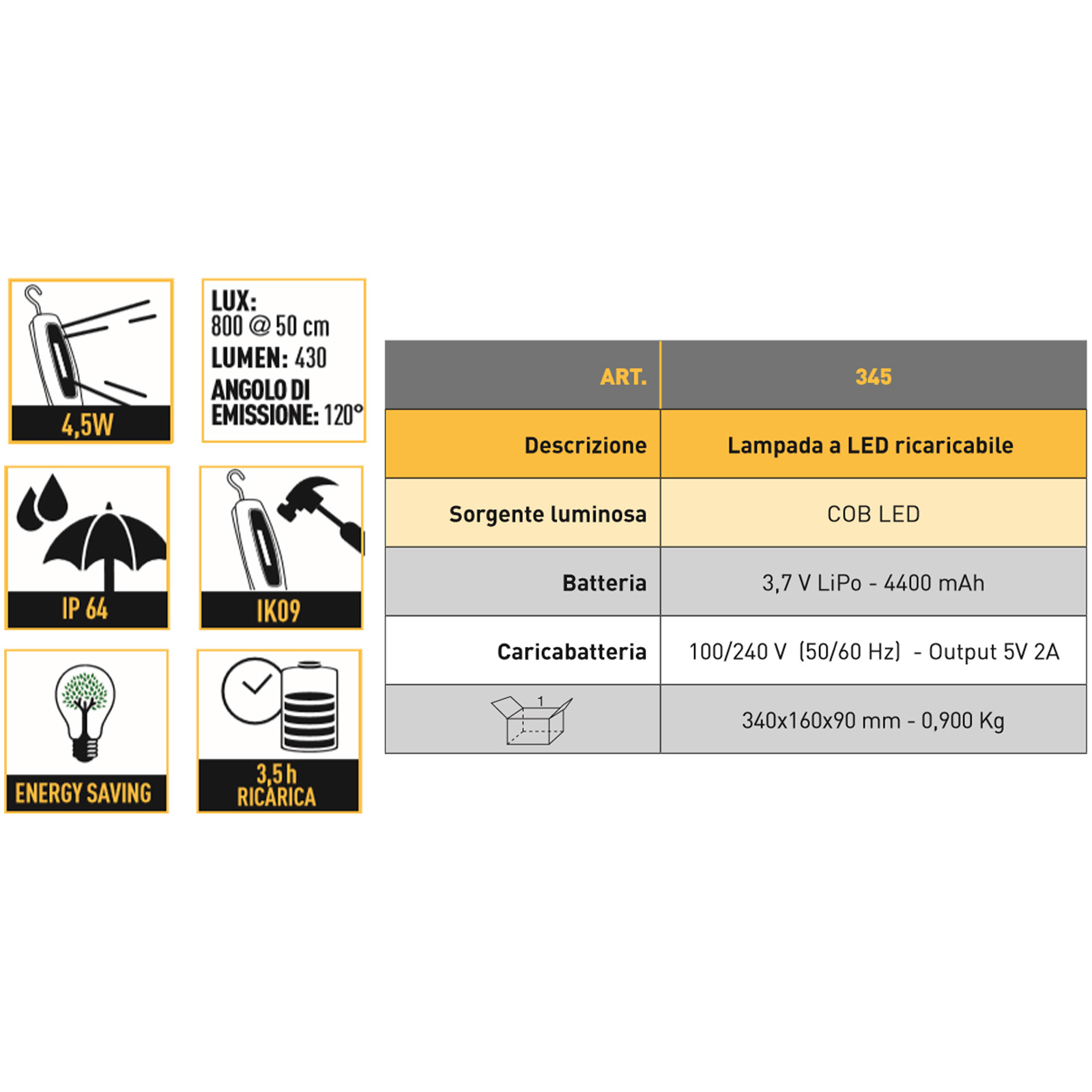 Lampada da tavolo LED Piha con batteria ricaricabile, bianco