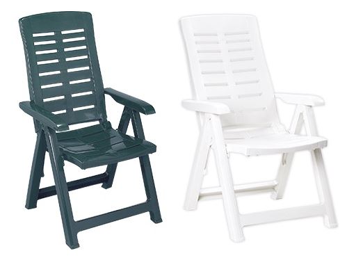 Sedia Sdraio Pieghevole da Giardino in Resina Multiposizione YUMA Lucana  Utensili Vendita e Noleggio