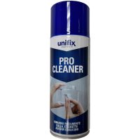 Pro Cleaner UNIFIX Pulitore Dissolvente Rapido per Colla, Etichette Adesive e Siliconi in Bomboletta da 400ml