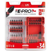 Assortimento Inserti Avvitatura LTI TOOLS By KRINO da 34 pezzi Torsion Impact Magnetici PH PZ TX 1/4” con Prolunga Portainserti e Case Rigido codice 66020521