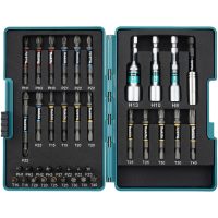 Set Inserti MAKITA da 38 Pezzi per Avvitatori a Impulsi con Inserti C-Form ed E-Form Attacco 1/4" HEX Bussole Magnetiche e Custodia Rigida tipo Impact Premier articolo E-26179