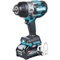 Avvitatore ad Impulsi a Batteria Brushless XGT® 40V Max MAKITA con Attacco Utensile 1/2" Professionale Coppia Massima 1700 Nm e 4 Velocità Elettroniche con Doppio LED Illuminazione e Auto Stop modello TW002G