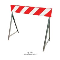 Barriera Normale di Delimitazione 20x150 cm SISAS con Zampe Classe 1 Fig. 392, Segnaletica Temporanea da Cantiere per Viabilità, Sicurezza Stradale, Aree di Lavoro, Parcheggi codice 909004182